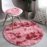 Prekrasni pahuljasti tepisi okrugli tepih za ukrašavanje spavaće sobe tepih čupavi noćni tepih