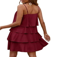 Niuer dame kaftan špageti kaiševi kratke haljine žene seksi mini haljina cami odmor solidna boja camisole ljetna