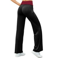 Ženske hlače Ležerne proljetno-ljetne jednostavne kućne hlače u jednobojnoj boji s printom suncokreta visokog