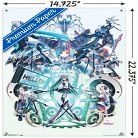 Hatsune Miku - zidni poster zdravo s gumbima, 14.72522.375
