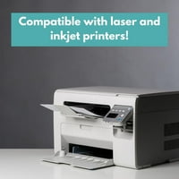 4 2 - bijele laserske naljepnice kompatibilne s laserskim i inkjet pisačima - naljepnice s listovima
