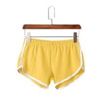 Capri hlače za Žene Ležerne jednobojne ljetne sportske kratke hlače joga kratke hlače za vježbanje aktivne kratke