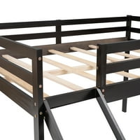 Aukfa Potpuni krevet u punoj veličini s toboganom, multifunkcionalnim dizajnom, namještajem za krevet za malu