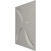Ekena Millwork 5 8 W 5 8 h Pinwheel Endurawall Dekorativna 3D zidna ploča, Ultracover saten cvjetanje bijelo