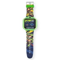 Nickelodeon tinejdžerski mutant ninja kornjače pametni sat sa silikonskim remenom s pravokutnim metalnim zelenim