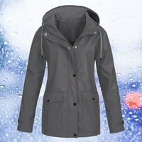 Plasi s šalama putni prsluk Žene jesenske zimske čvrste kapuljače džepovi vodonepropusna jakna otporna na vjetar
