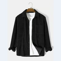 Traper jakna U donjem rublju-modna ležerna široka jednobojna gornja odjeća s dugim rukavima, džepovima i gumbima,