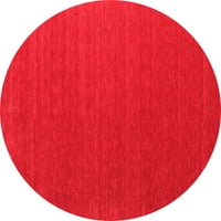 Ahgly Company Unutarnji krug Sažetak Crvenih suvremenih prostirki, 8 'krug
