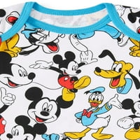 Grafički bodysuits Mickey Mouse Baby Boy, 2-pack
