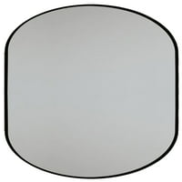Dekor _ ovalno zidno ogledalo za kupaonicu u Crnom metalnom okviru 23. 39. in