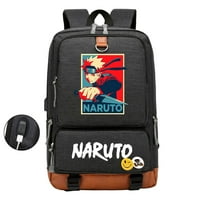 Bzdaisy ruksak s više džepa s USB punjenjem i 15 '' Odjeljak za prijenosno računalo - Naruto tema unise za djecu