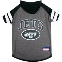 Kućni ljubimci Prvi NFL New York Jets NFL Hoodie majica za pse i mačke - Cool majica, timovi - Srednji