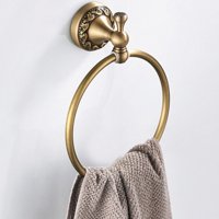 Starinski mesingani prsten za ručnike Retro stalak za ručnike hardverski viseći prsten za ručnike za kupaonicu