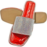 Ženski rhineston klizi kristalno ukrašene sandale za bling