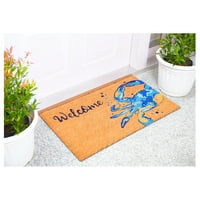 Calloway Mills Blue Crab Welcome DoorMat 17 29
