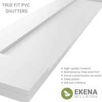 Ekena Millwork 15 W 53 H True Fit Pvc San Miguel Misijski stil Fiksni nosači, crne