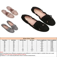 Lacyhop Women Bow Ballerina Flats Prijenosni klizanje na laganoj anti -klizavoj papučici zatvorene vanjske cipele