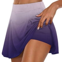 Samickarr napletena teniska suknja za žene s visokim strukom, biciklističke kratke kratke kratke gradijentne rastezljive