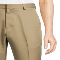 Muške ugrađene hlače od mikrovlakana s ravnim prednjim dijelom