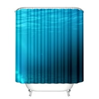 Plavi oceanski tuš zavjesa za dekoraciju morske zavjese kupaonice s kukama, 8, 59.06x70.87in