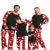 Cindysus mama tata tata Dječja karirana elastična struka koja odgovara obiteljskoj pidžami postavi žene muškarci