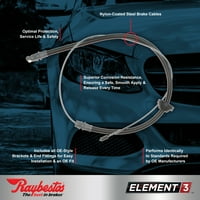 Raybestos Element kočni kabeli, BC se odabere: 1989.- Ford sonda, 1988.- Mazda MX-6