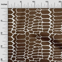 ; pamučni poplin Keper smeđa Tkanina Zmijska koža životinja Uradi Sam tkanina za prošivanje odjeće tiskana tkanina