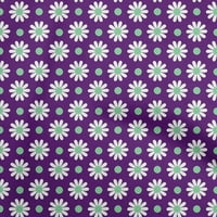 pamučni dres ljubičasta Tkanina s cvjetnim printom retro materijal za haljinu Tkanina s printom širine dvorišta