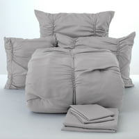 8-dijelni ukrasni set krevet u vreći, 8-dijelni set za prekrivanje, prekrivač, jastučnica i posteljina