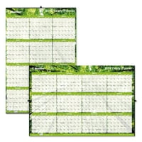 Godišnji laminirani zidni kalendar, 24, zeleni,- 171910