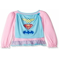Pidžama Set za djevojčice Justice League s pelerinom