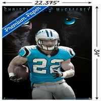 Carolina Panthers - Christian McCaffrey Wall Poster s push igle, 22.375 34
