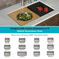 Radni prostor kuhinjski sudoper ploča za posluživanje s posudom za miješanje od nehrđajućeg čelika i cjedilom
