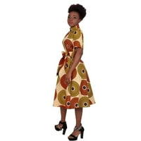 Afričke haljine za žensku haljinu dužine koljena WY082