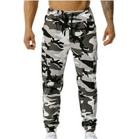 ifshaion kamuflažne hlače za muškarce patchwork tanki fit multi džepovi teretni hlače na otvorenom sportski planinarski