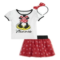 Majica Minnie Mouse, suknja Tutu i traka za glavu, odjeća