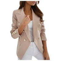 Levmjia žensko blejzer odijelo jakna poslovni kaput dugi rukav žene plus sile svilena satenska jakna formalni