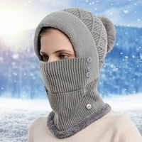 Ženske zimske kape za jahanje na otvorenom skijaška Kapa protiv hladnoće topla naprsnik maska za lice ugrađena
