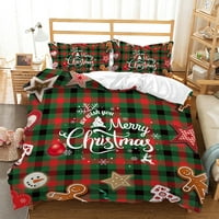 Set prekrivača za prekrivače, Božićni pokrivač s printom losa, vrhunski Božićni prekrivači, lagana posteljina,