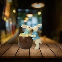 Nokiwiqis Uskrsna smola ukrasi zeko Slatka čokoladna jaja zečja ukrasna umjetnička djela