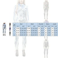 Kombinezoni za žene 3D ispisani cosplaysuit s dugim rukavima čvrste boje u boji