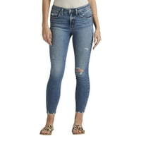 Tvrtka Silver Jeans. Najtraženije ženske uske traperice srednjeg rasta, veličine struka 24-36