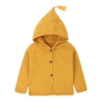 Dodatna / jakna s kapuljačom za djevojčice i dječake plišani kaput s patentnim zatvaračem zimske tople slatke