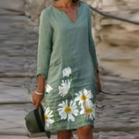 Ženska ležerna kratka mini haljina s kratkim rukavima S izrezom u obliku slova vrući odmor Napomena: kupite jednu
