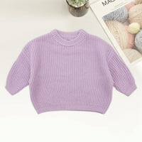Bjutir Baby Toddler Girls Tops Custom Kids Girl Odjeća Odjeća Preveliki pulover Cotton Boys Boys Kitted Jumper