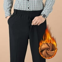 Muške hlače povremene udobne jesenske zimske čvrste plus džepne hlače od baršunastih patentnih zatvarača za muškarce
