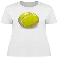 Majica s akvarelom za tenisku kuglu žene -snimka zatvarača, žensko veliko