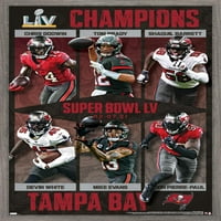 Tampa Bay Buccaneers - Prigodni Super Bowl LV Champions Wall Poster, 14.725 22.375