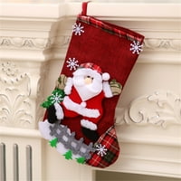 Božićni ukrasi - privjesci za božićno drvce, božićne čarape poklon vrećice - božićne čarape