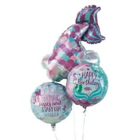 Balon od milara sa sjajnim repom sirene-dekor za zabavu -